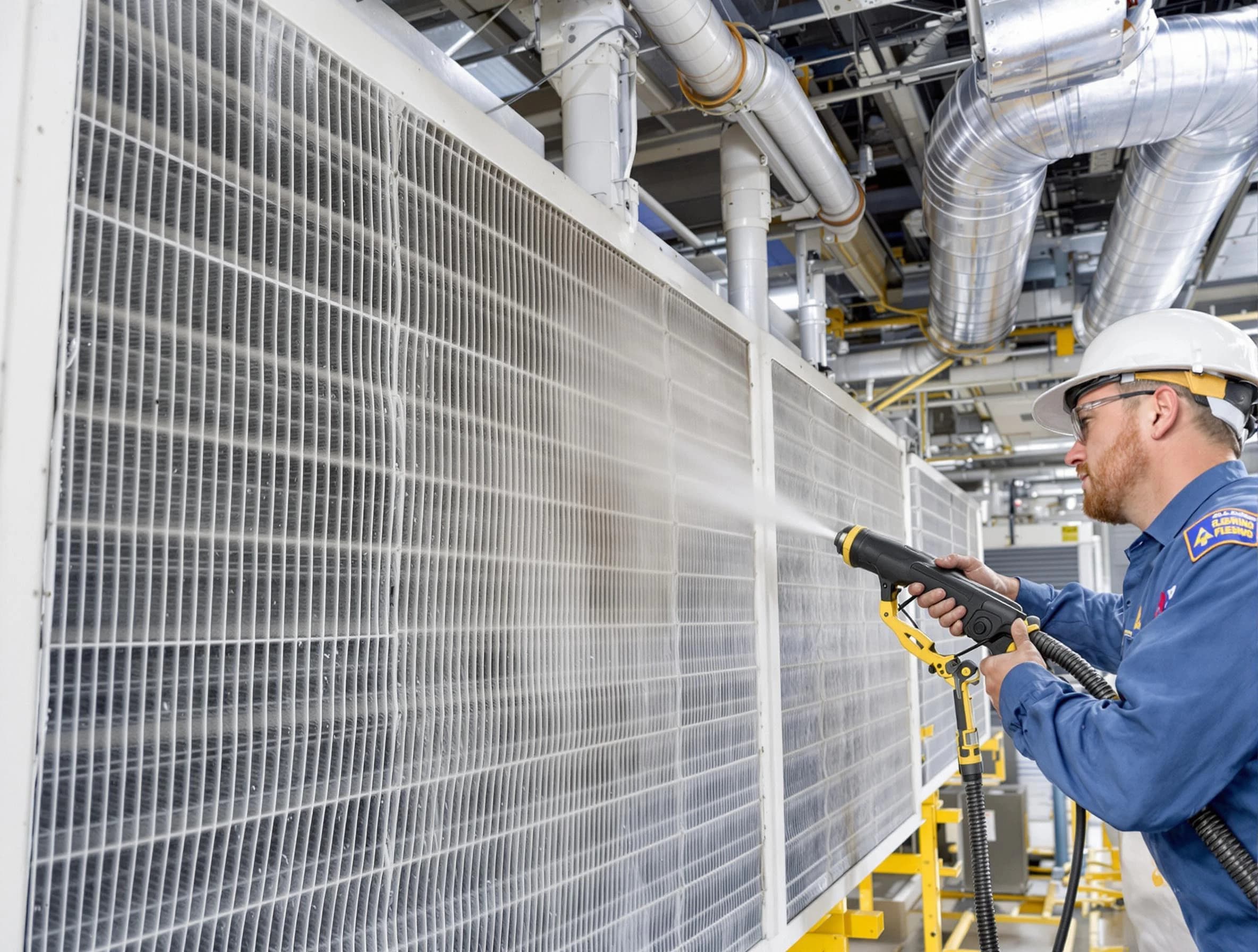 Professional commercial coil cleaning by Albuquerque Air Duct Cleaning in Albuquerque