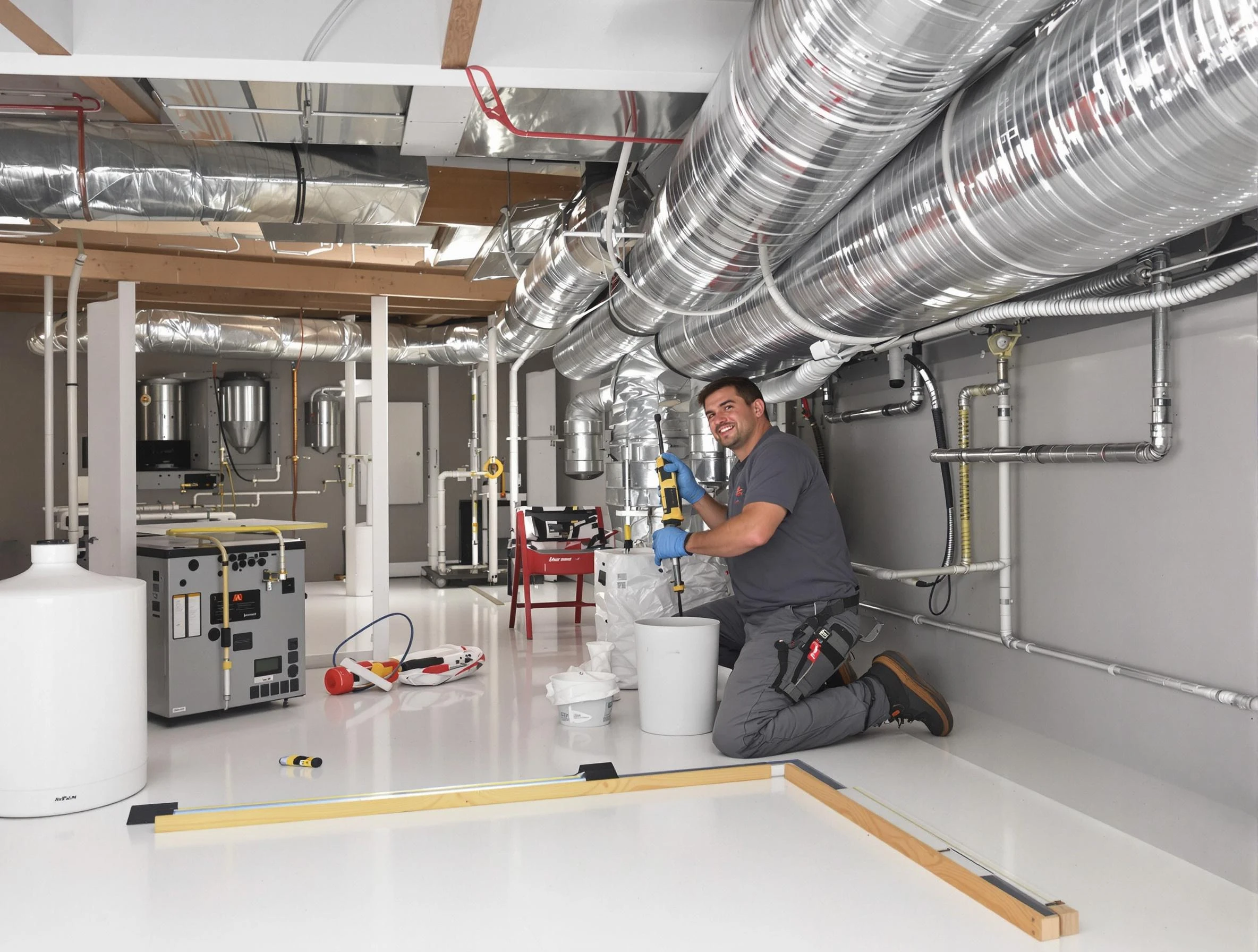 Professional duct sealing service by Albuquerque Air Duct Cleaning in Albuquerque