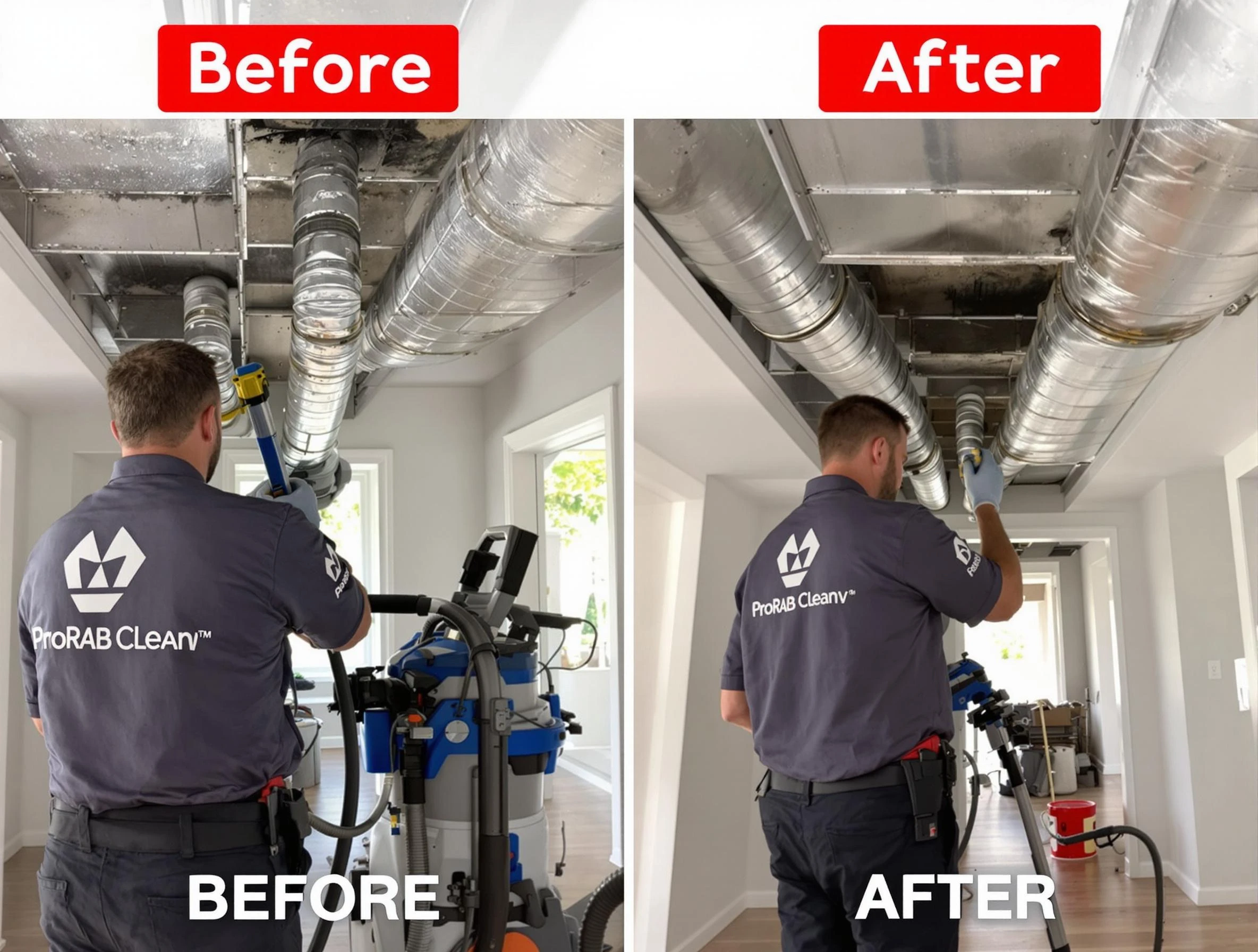 Albuquerque Air Duct Cleaning expert performing thorough residential duct cleaning in a Albuquerque home
